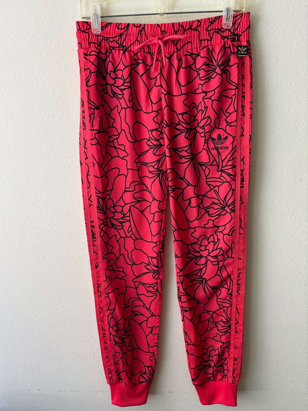Adidas x Pharrell Williams Hot Pink Floral Track Pants Athletic Dear Baes Small